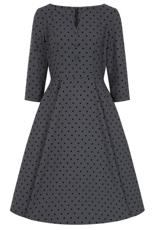 Margaret Polka Dot Swing Dress in Extended Sizing